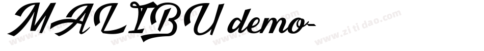 MALIBU demo字体转换